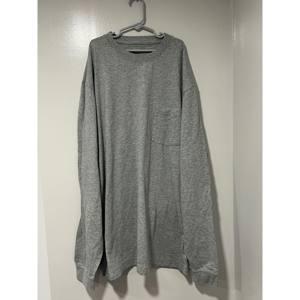 L.L. Bean Mens Insect Shield Long Sleeve T-Shirt Gray Size L Cotton
